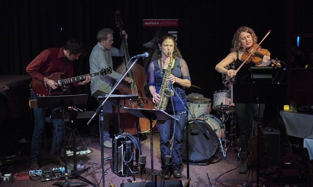 Jessica Lurie Instant Light Ensemble at Tula's Jazz Club, Earshot Jazz Festival 2015 Photo by Chris Davis